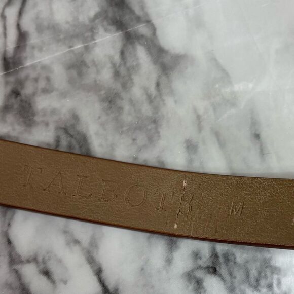 Talbots Leopard Calf Hair Belt with Gold Buckle size medium Y2K 90s animal print - Picture 2 of 5